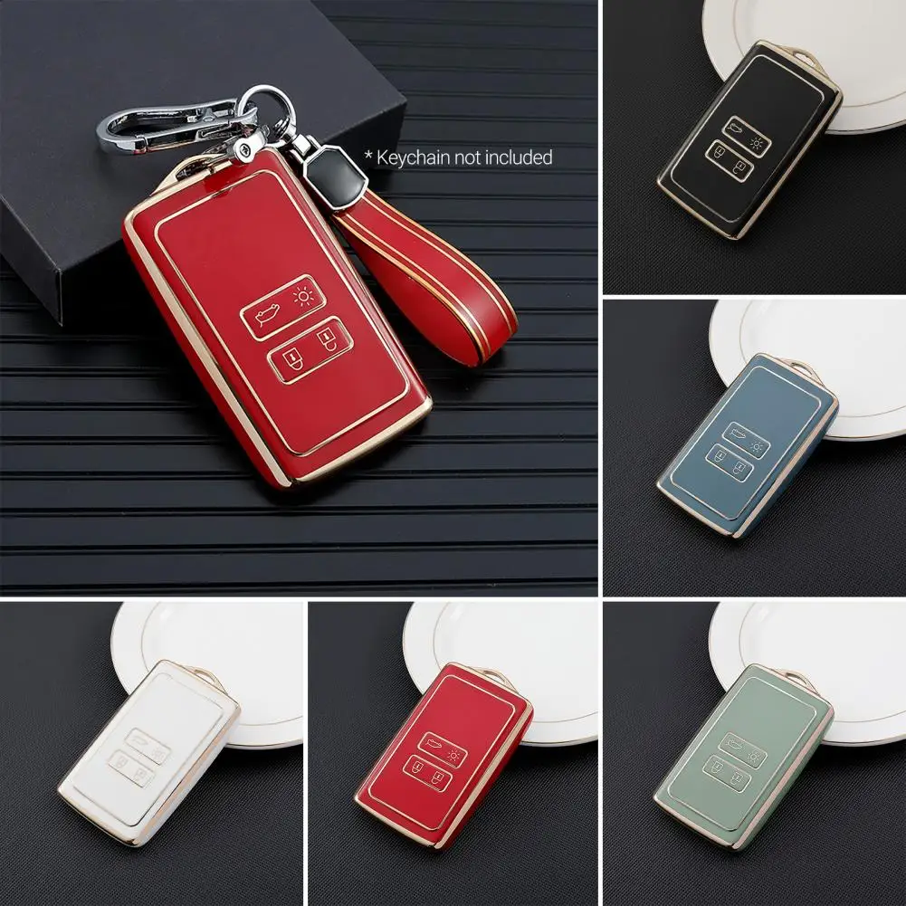 

Чехол для ключей, пыленепроницаемый, легкий, прочный, надежный, устойчивый к царапинам, тонкая работа, цветной, 4 кнопки, дистанционный брело...