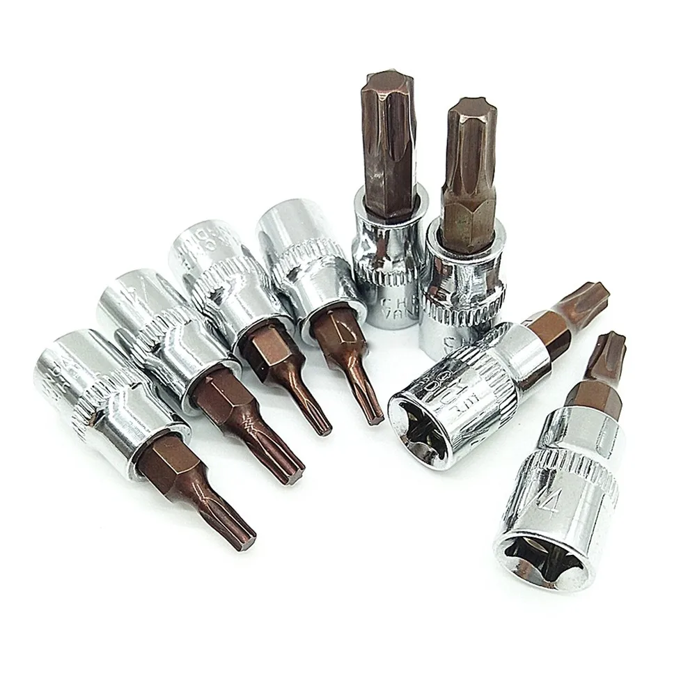 1 шт. отвертка Torx 1/4 дюйма торцевая головка с храповым механизмом адаптер ручные