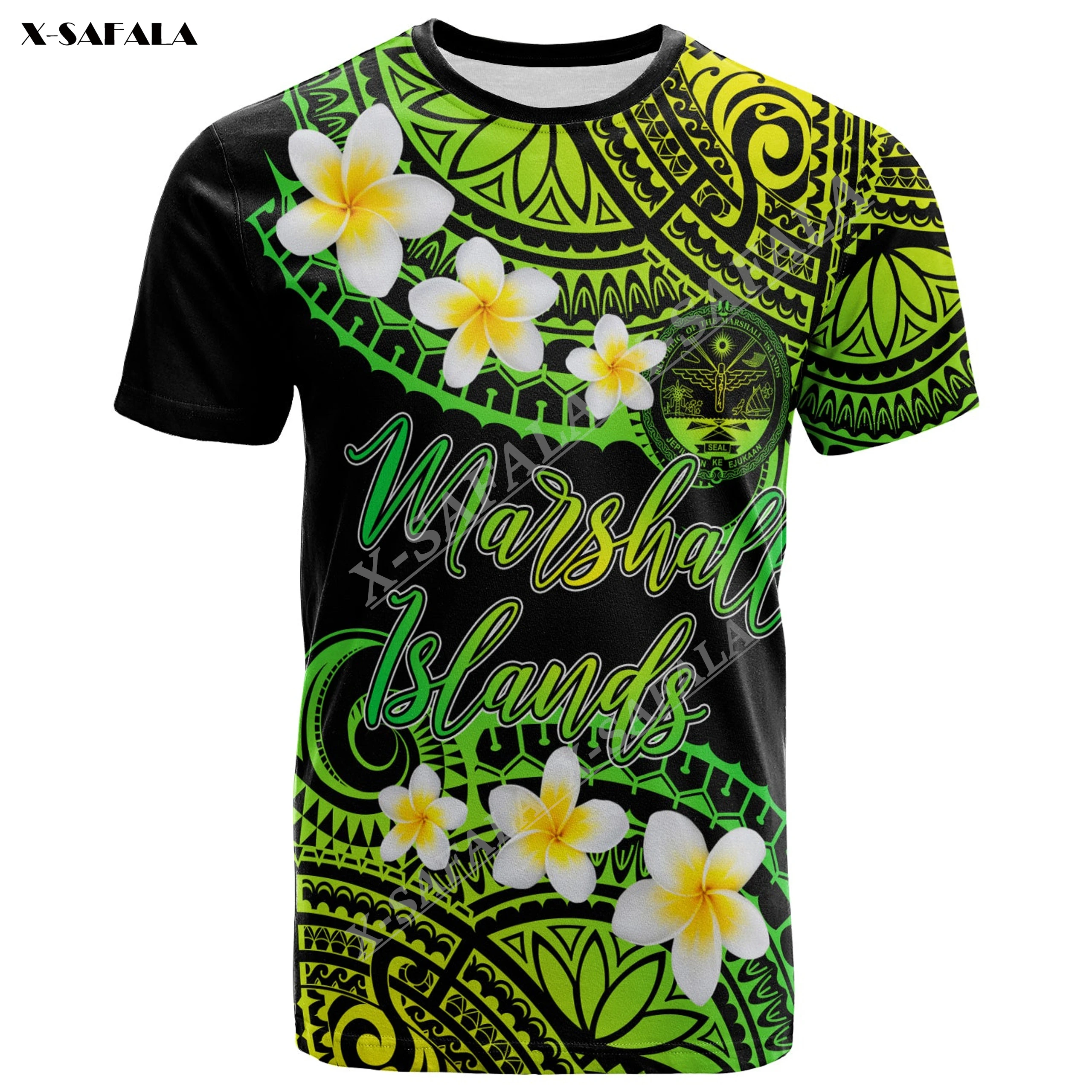 Футболка мужская быстросохнущая стильная модная рубашка с 3D-принтом Маршалловых