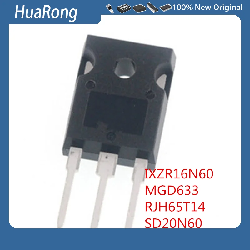 5 шт./партия IXZR16N60 600 в 18A MGD633 IGBT 600 в 37A RJH65T14 650 в 100A SD20N60 600 в 20A TO-247