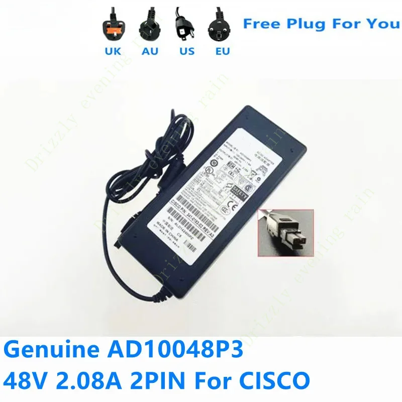 90% новое оригинальное зарядное устройство переменного тока для Cisco Firewall ad10048p3 48 В 2