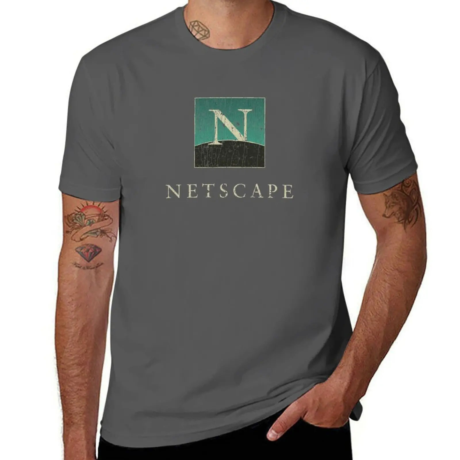 Футболка Netscape футбольная футболка футболки большого размера мужская одежда