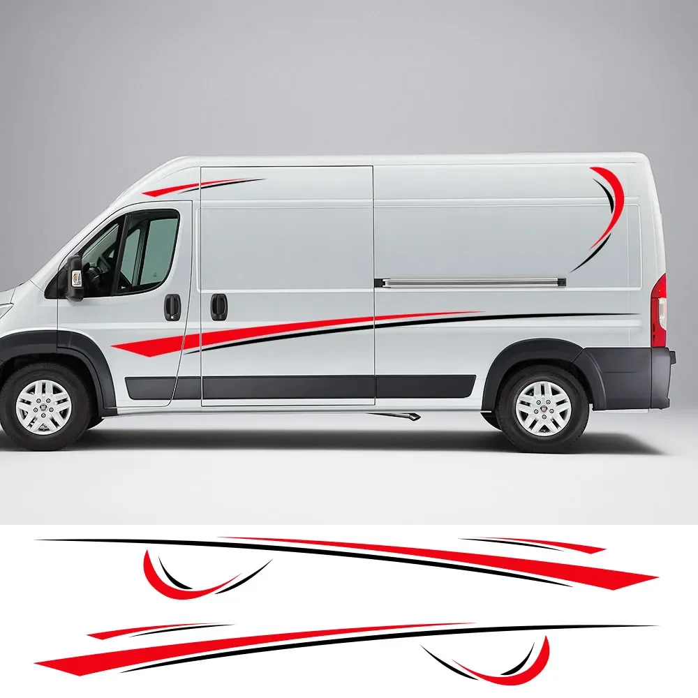 

Car Stickers Graphics Sports Vinyl Stripes Camper Van Decals For Peugeot Boxer Citroen Jumper Fiat Ducato Accessories