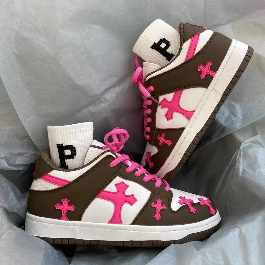 Кроссовки Y2K для мужчин и женщин Вулканизированная подошва брендовая Роскошная