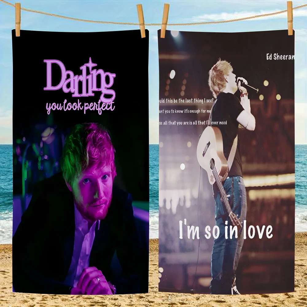 Singer E-Ed S-Sheeran банное полотенце из микрофибры мягкое водопоглощающее дышащее для