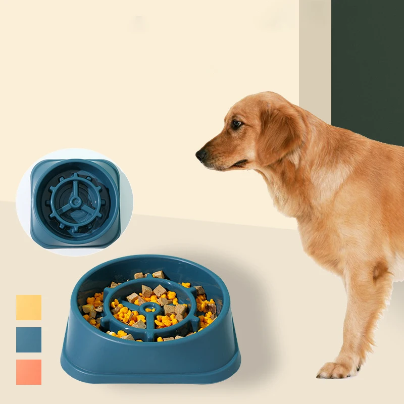 

Anti-Choking Food Bowl, Original Gear Design Slow Feeding Bowl, Shaped Pet Anti-Choking Bowl, Dog Bowl, Pet Food Bowl