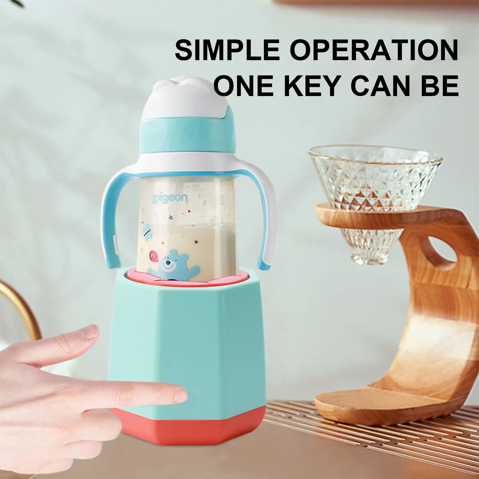 

Automatic Baby Milk Bottle Shaker Automatic Baby Milk Bottle Shaker Flexible Silicone Card Slot Silent Milk Shaking One-Button