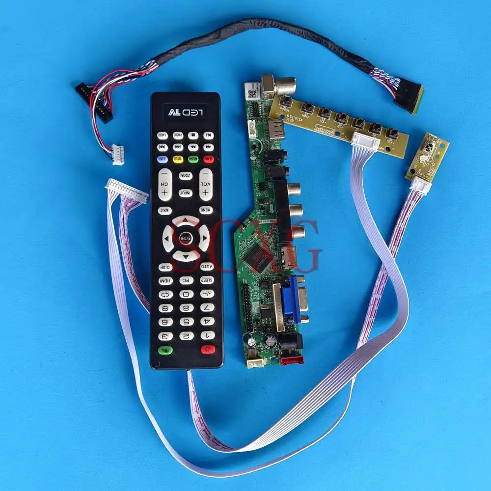 

Плата контроллера драйвера подходит для N156HGE-LG1 TV аналоговый сигнал жк матрица USB HDMI-совместимый VGA AV 40 Pin LVDS 15,6 "1920 1080