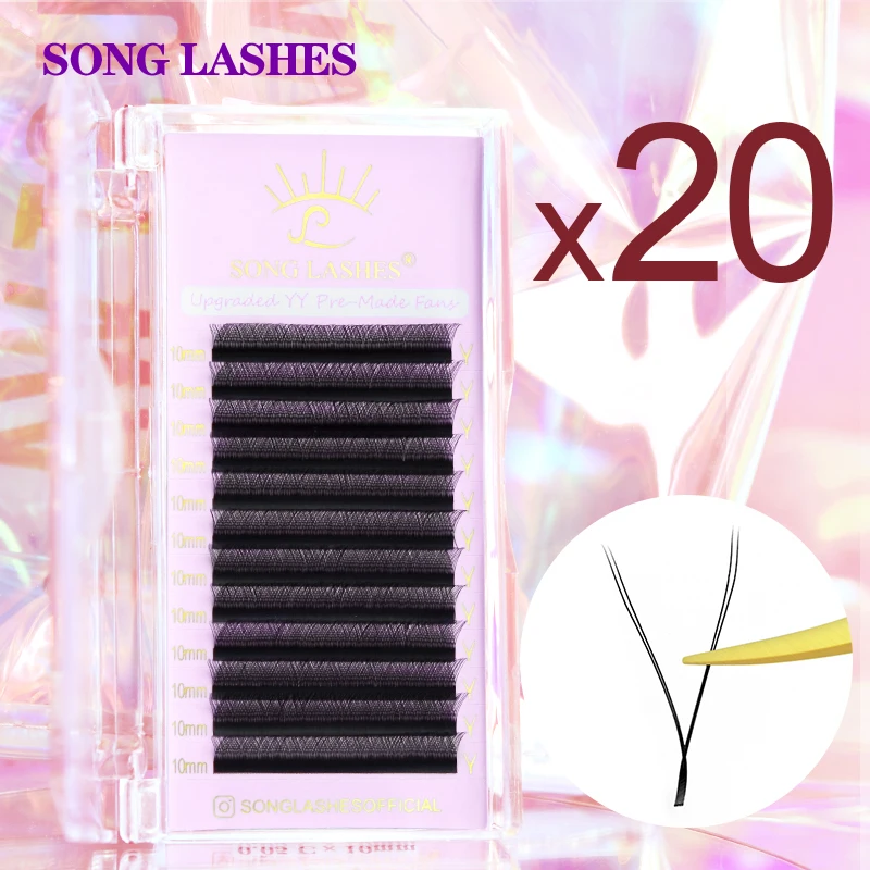 8-15mm black/brown natural comfortable Brazilian soft leshes easy to graft 20 boxes of handmade eyelashes