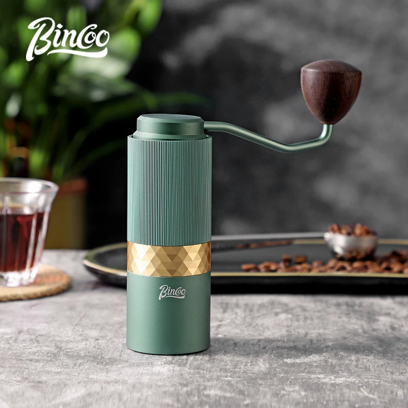 Bincoo Manual Coffee Grinder - Premium Hand Coffee Grinder with Conical Burr - Plastic Free Coffee Grinder Manual