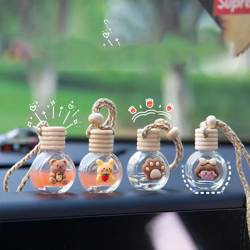 

Car Pendant Perfume Bottle Separate Bottle Interior Decoration Pendant Rearview Mirror Hanging Decoration Car Interior
