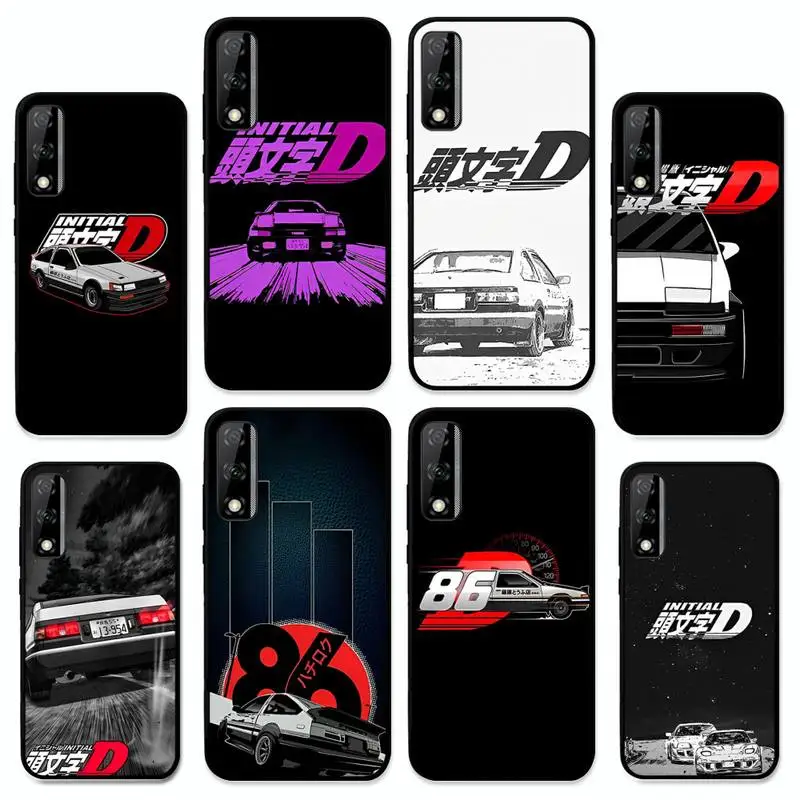 

Anime Initial D AE86 Tail Light Posters Phone Case for Huawei Y 6 9 7 5 8s prime 2019 2018 enjoy 7 plus