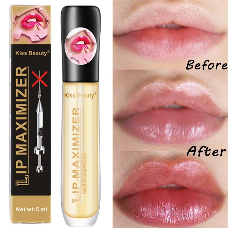 Vitamin E Instant Volumising Lips Plumper Serum Sexy Long Lasting Lip Augmenation Fade Fine Lines Moisturizing Essence Lip Oil