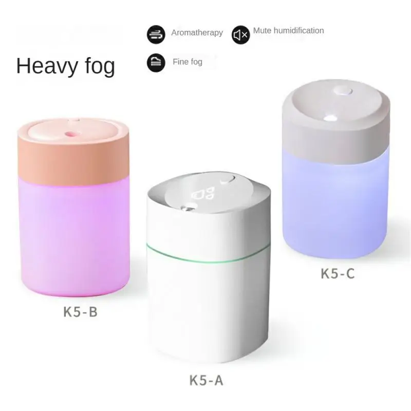 

Portable K5 Aromatherapy Humidifier Air Purifier Humificador Usb Charging With Led Color Night Lamp 200ml For Bedroom Home Car