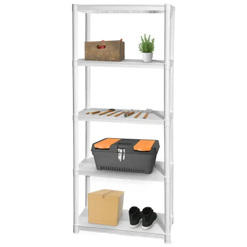 

x 14"D x 75.5"H 5-Shelf Garage Shelves, White