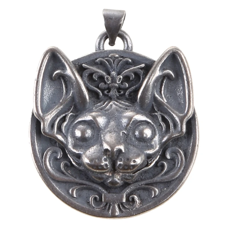 

Sphinx Hairless for Cat Pendant Neck Jewelry Antique Silver Sphynx for Cat Ornam