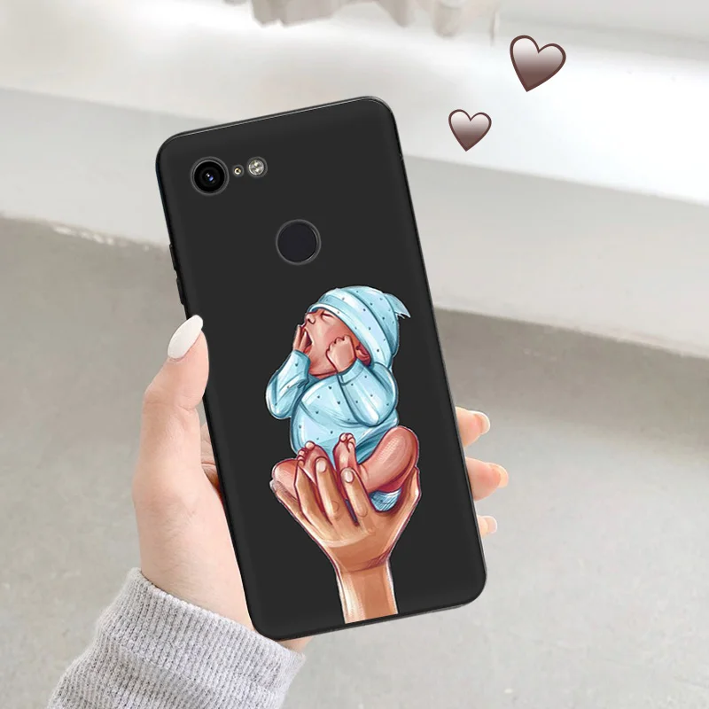 Матовая задняя крышка для телефона Pixel 8 8a 7 7a 6 6a Moto Edge 20 30 40 Pro OneFusion G200 Super Dad Baby Family Mom