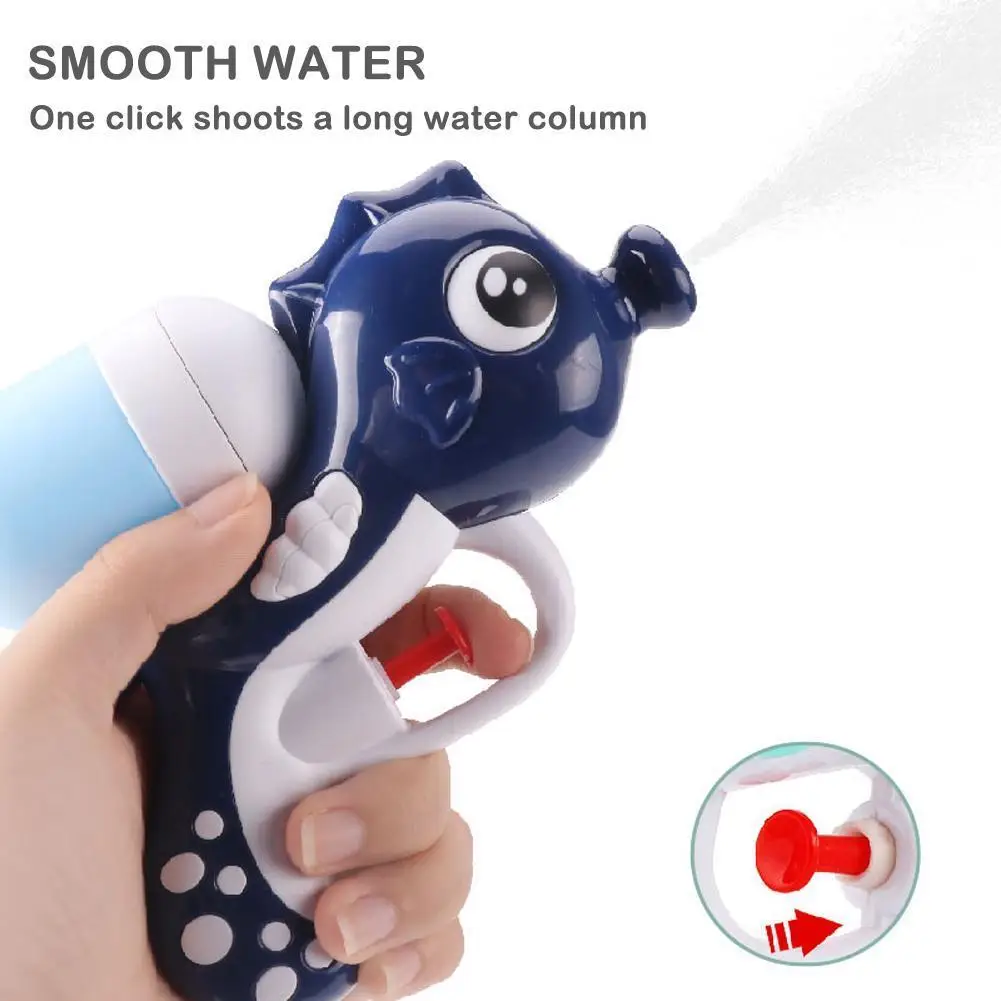 

Water Gun Summer Animal Water Playset Seahorse Shark Spray Gun Bathtub Toy Sprinkler Pistol Toy Guns For Kids Boys