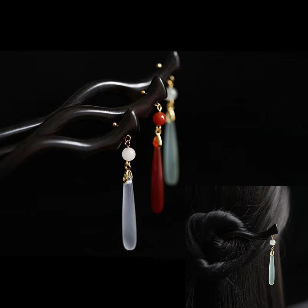 Деревянная заколка для волос