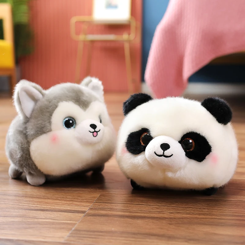 

20cm Furry Panda Husky Plush Toy Stuffed Animals Lovely Fat Rabbit Pig Cows Doll Cute Appease Plushies Birthday Gifts Child Girl