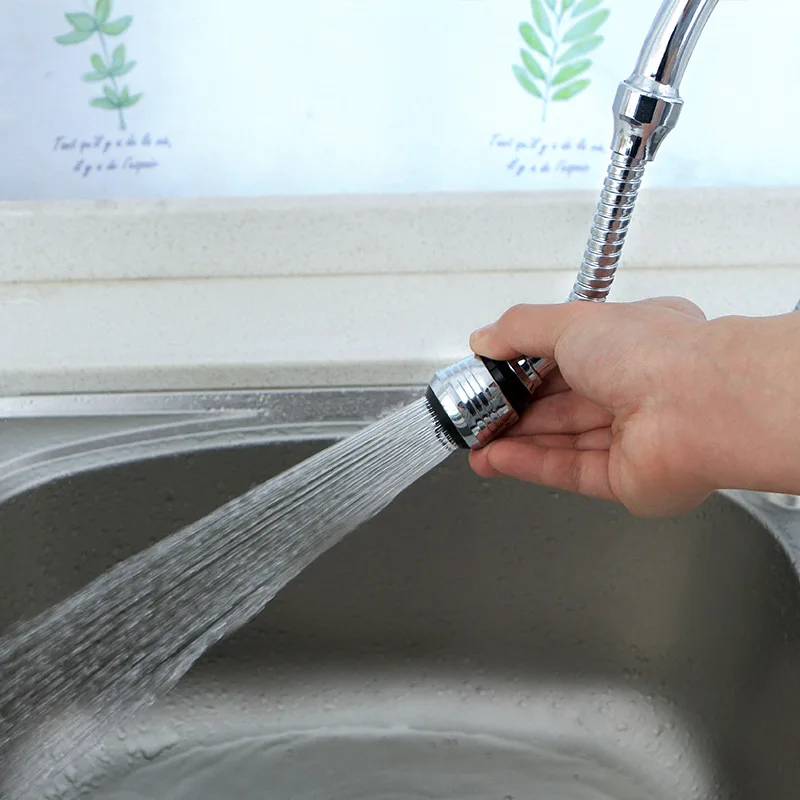 

Kitchen Accessories 360° Rotatable ABS Faucet Extender High Pressure Water Saver For Kitchen Bathroom Water Saving Gadget