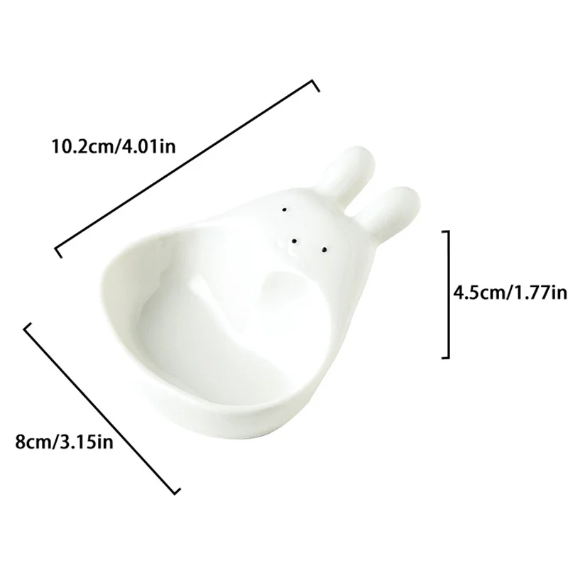 Супермилая мультяшная тарелка для погружения кролика домашнее трехмерное