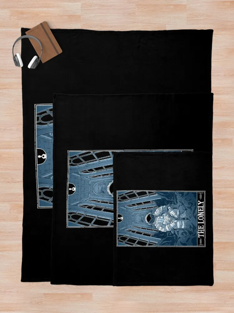 The Lonely Tarotesque - (темное) пледовое одеяло в клетку теплое для зимнего пикника