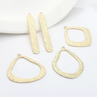 zinc alloy charms hollow exaggerated tear water drop geometry stripe pendant 2pcslot for diy earrings jewelry accessories