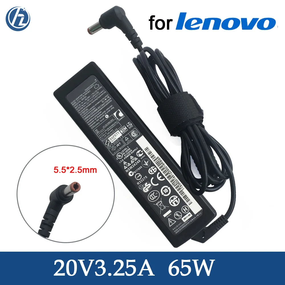 Оригинальное зарядное устройство для ноутбука 20 в 3 25 а Lenovo Y510 Y530 Y550 Y650 G230 G430