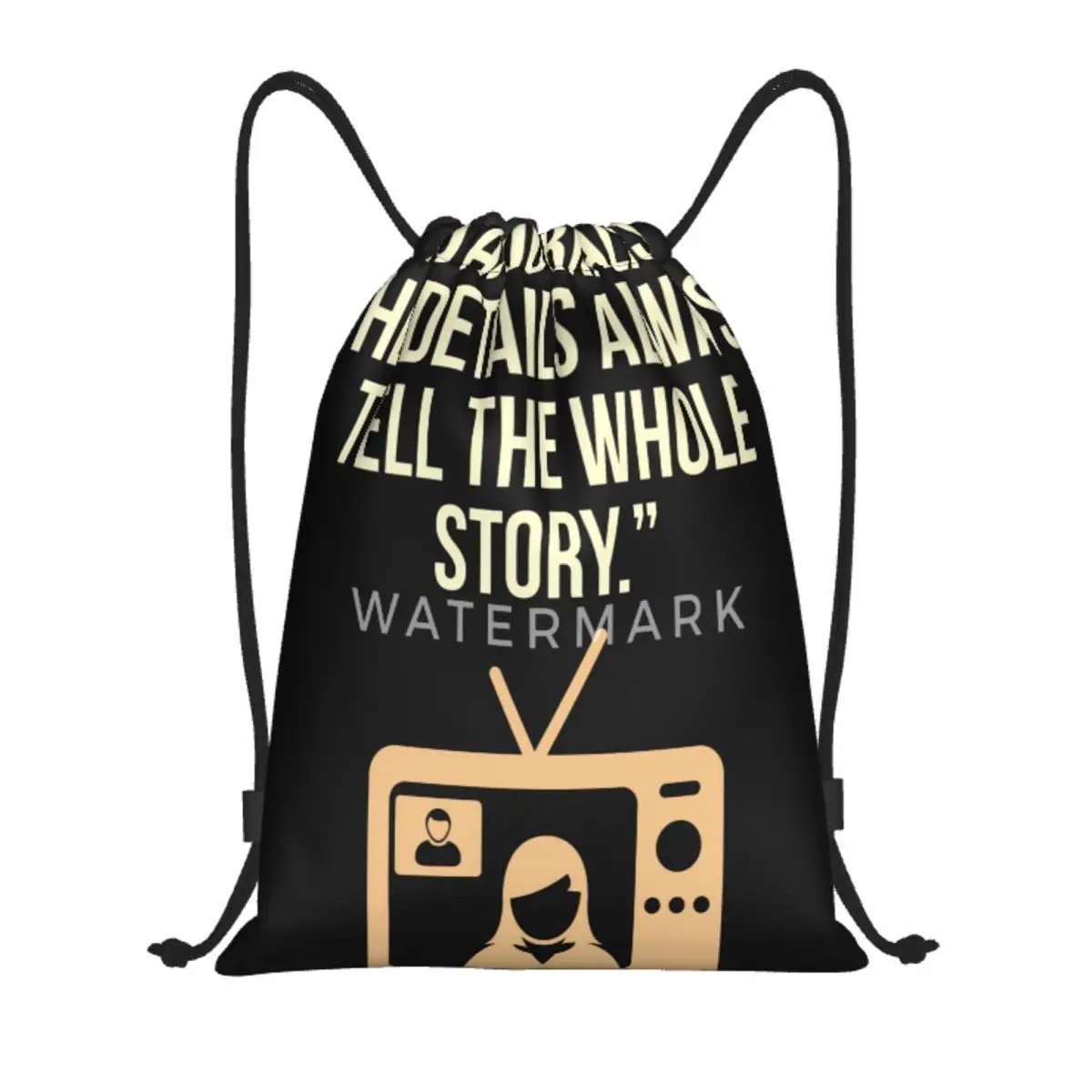 

Потрясающие подарки для удивительных журналистов, сумки на шнурке, рюкзак в стиле ретро, вместительная сумка, хороший подарок, настраиваемый