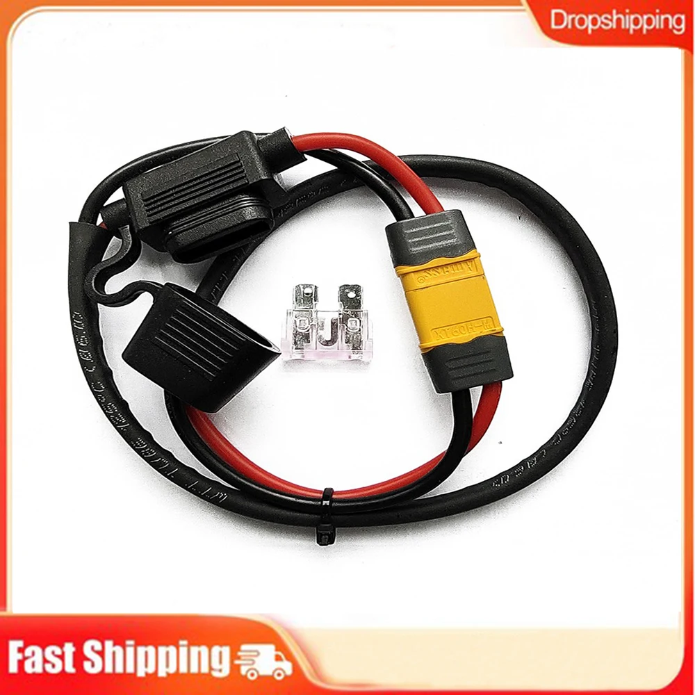 

Ebike Electric Bicycle Battery Power Cable Lithium Battery Controller Fuse Waterproof 14AWG Discharge Wire XT60 High Temperature