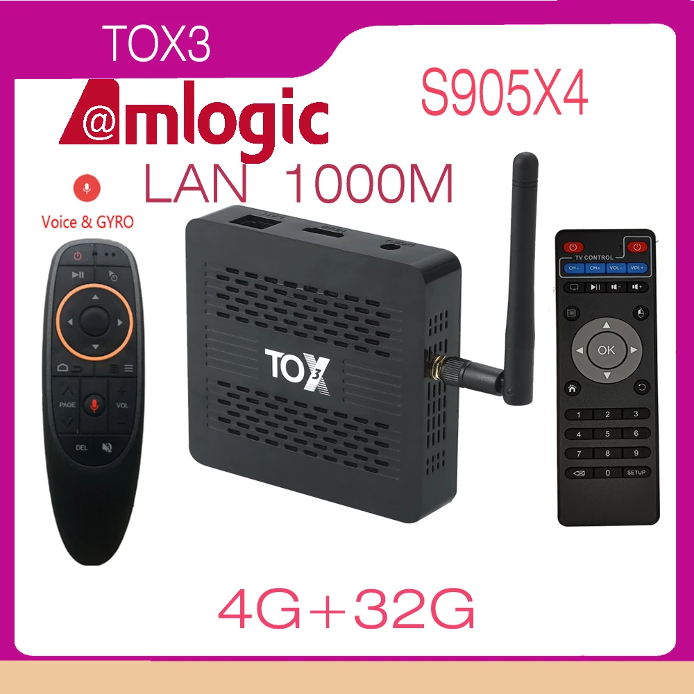 

Четырехъядерный Amlogic S905X4, 4 Гб, 32 ГБ, 1000 Мбит/с, LAN 2,4G, Двойной Wi-Fi, BT4.1, 4K, HDR, Smart Android 11, ТВ-приставка TOX3 LITE