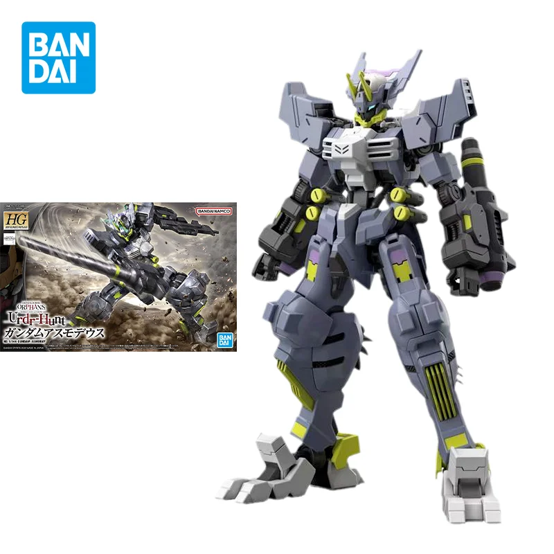 Bandai Gundam Model Kit Anime Figure HG 1/144 ORPHANS URDR-HUNT ASMODAY Action Figures Collectible Toys Gifts for Kids
