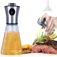 200ml spray oil bottle kstainless steel mist sprayer barbecue bbq picnic tools leak proof with funnel itchen cooking baking