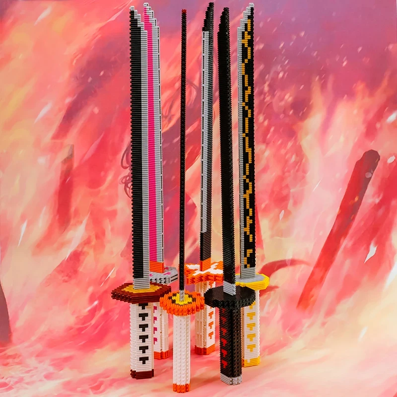 Миниатюрная Модель Катаны Меч Для Нарезки Демонов Конструкционная Игрушка