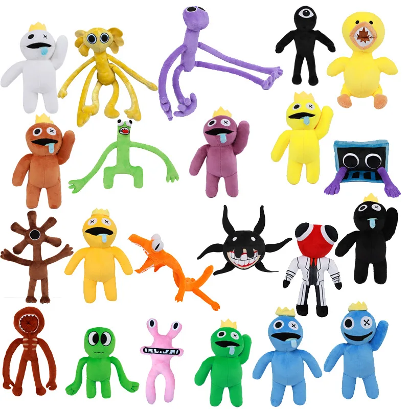 

28cm Rainbow Friends Plush Toy Game Character Cartoon Doll Blue Monster Soft Plushie Stuffed Halloween Toys Gift For Kids