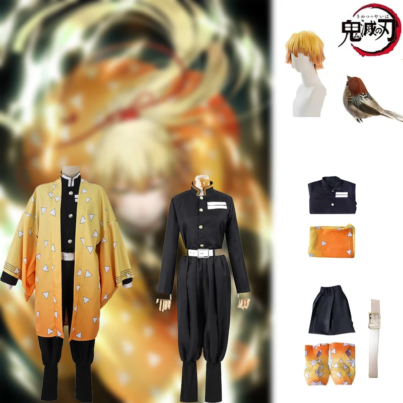 

Cosplay tanjirokamado Cosplay costume Muhachi Iba men's kimono Costume Earrings Halloween Demon Slayer for adults and children