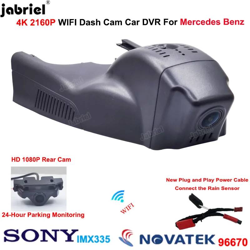 

Dash Cam 4K Car DVR Front and Rear for Mercedes Benz CLA w117 GLA x156 A Class w176 w177 a180d a200d a220d a180 a200 a220 a250