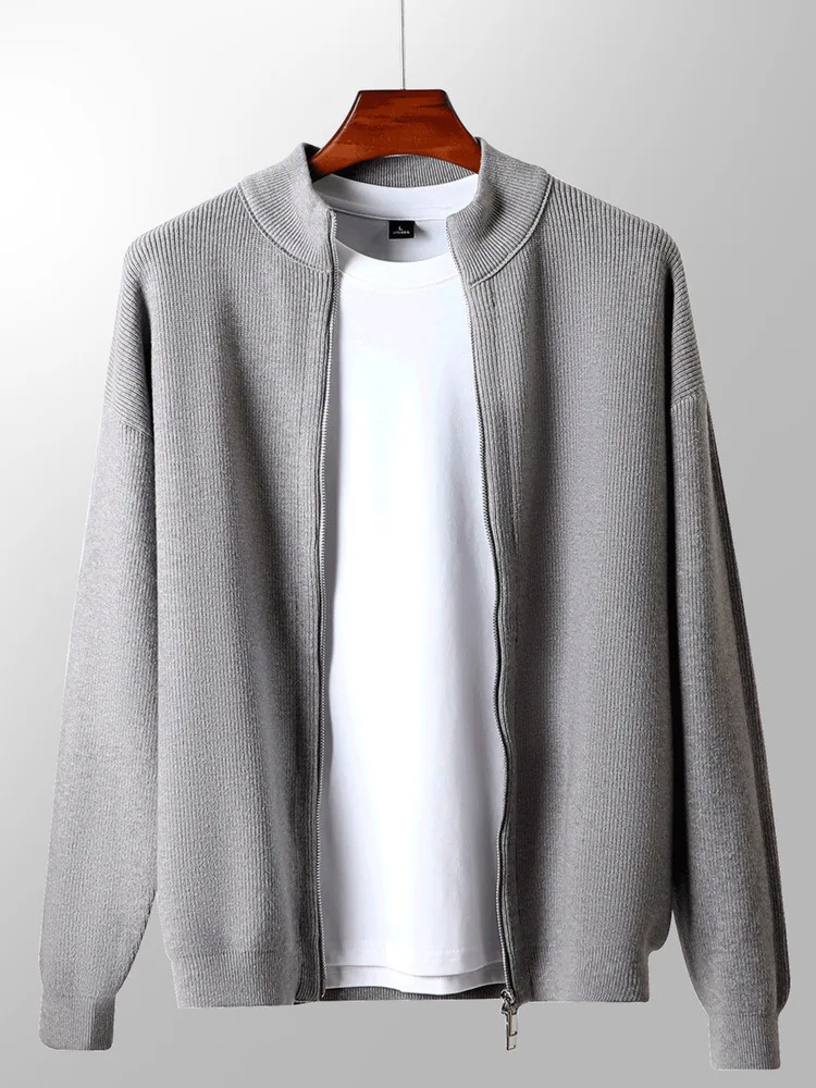 Осень/зима мужской вязаный свитер с полуводолазкой мужское пальто