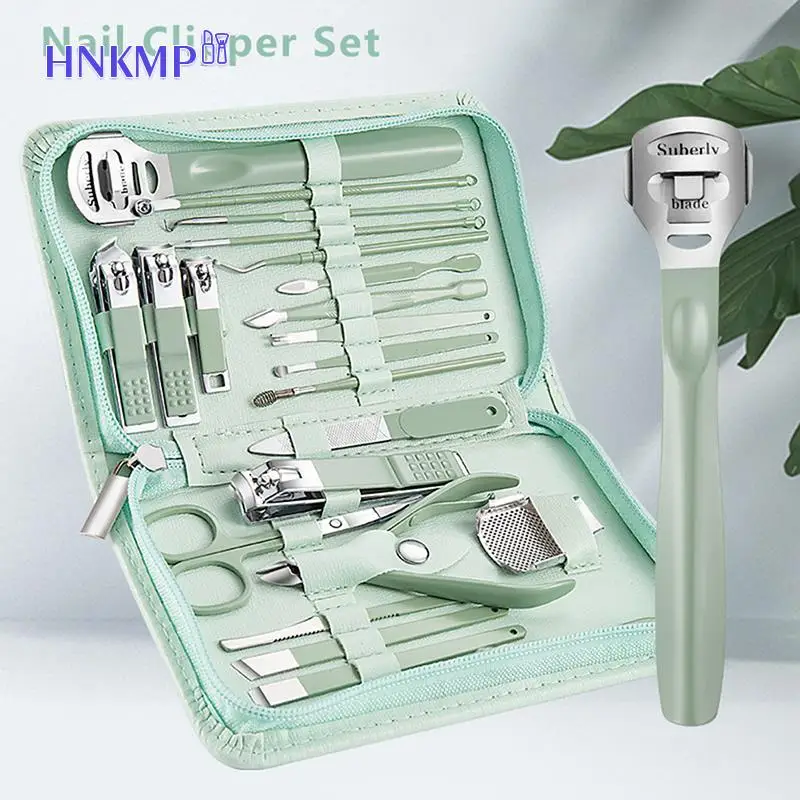 

7-22 Pcs Nail Art Cutter Pedicure Scissors Nail Clipper Tool Set Manicure Pedicure Dead Skin Remover With Box
