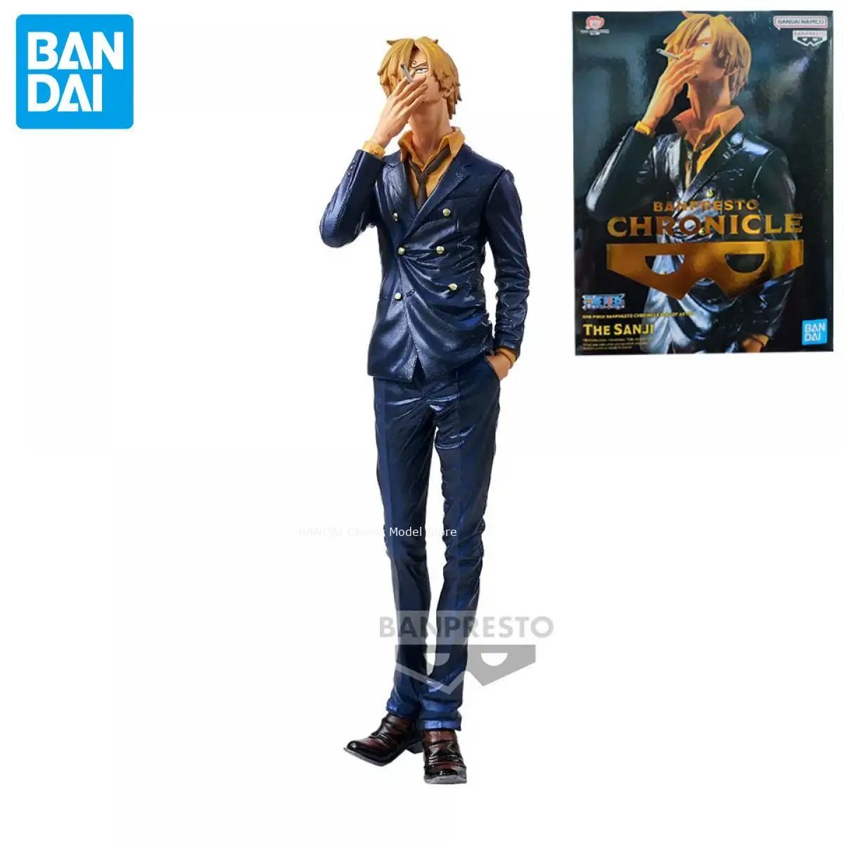 Фото Официальная оригинальная цельная хроника Banpresto, 26 см, King of Artist, фигурка Санджи, аниме, натуральная коллекционная модель в штучной упаковке №1