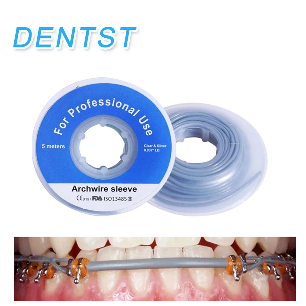 

Dentst 1 Roll Orthodontic Archwire Sleeve Dental Wire Protect Pump Dental Archwire Dentistry brackets ortodoncia