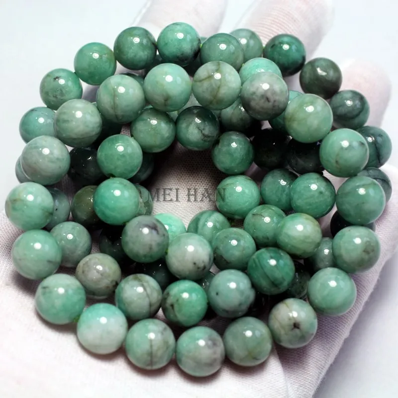 Meihan оптовая продажа натуральный A +++ Африканский изумруд драгоценный камень