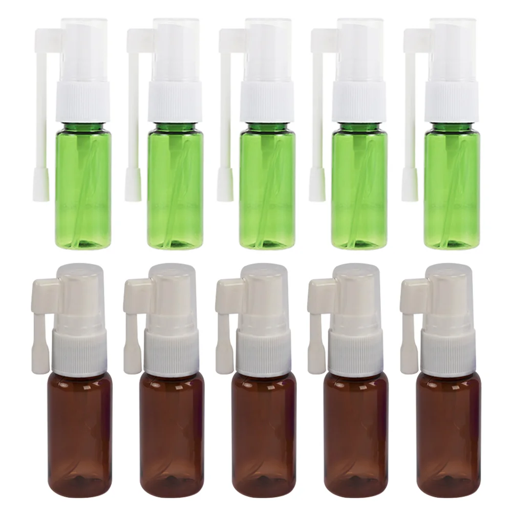 

10pcs Nasal Spray Bottle Multi-use 15ml Empty Spray Bottle Liquid Dispenser Sub Bottle Sub Package Bottle