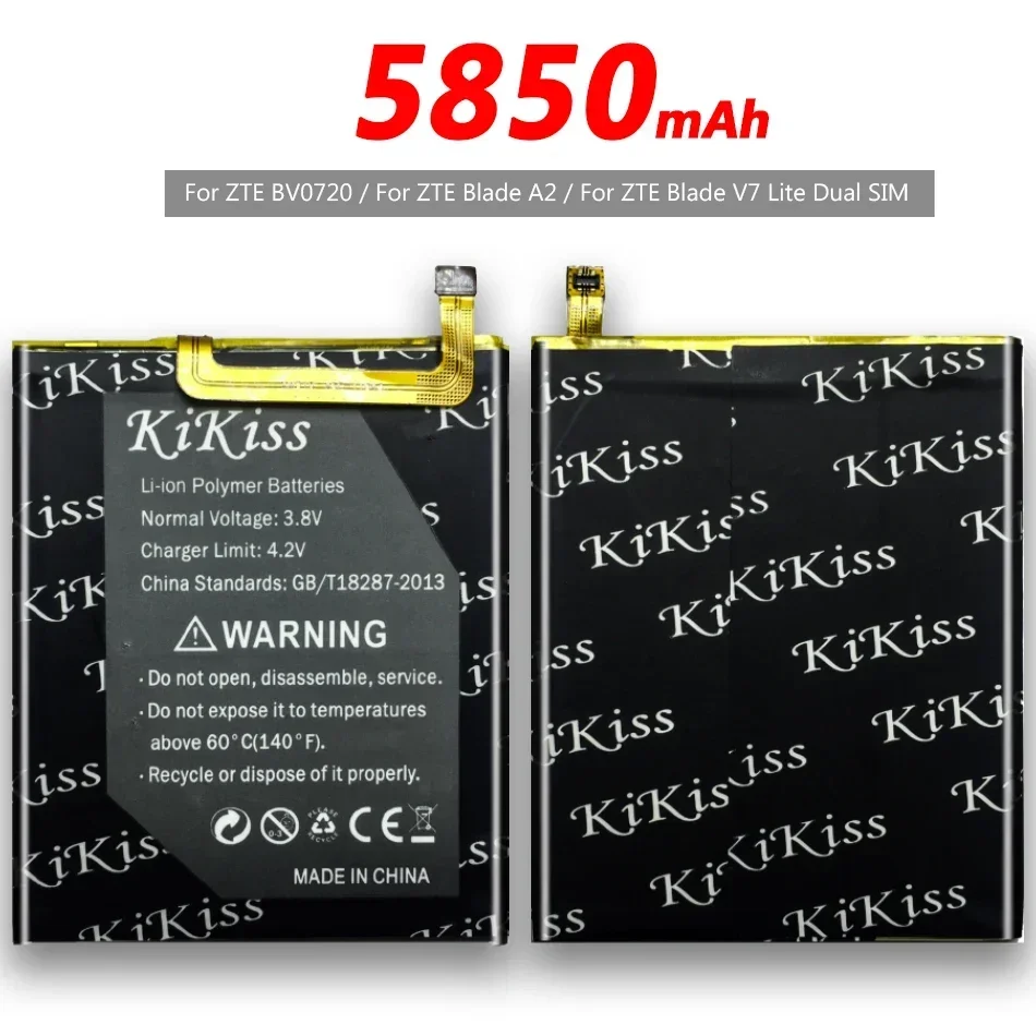 Аккумулятор большой емкости 5850 мАч Li3825T43P3h 736037 для телефона ZTE Blade A2 V7 Lite V7Lite Dual SIM