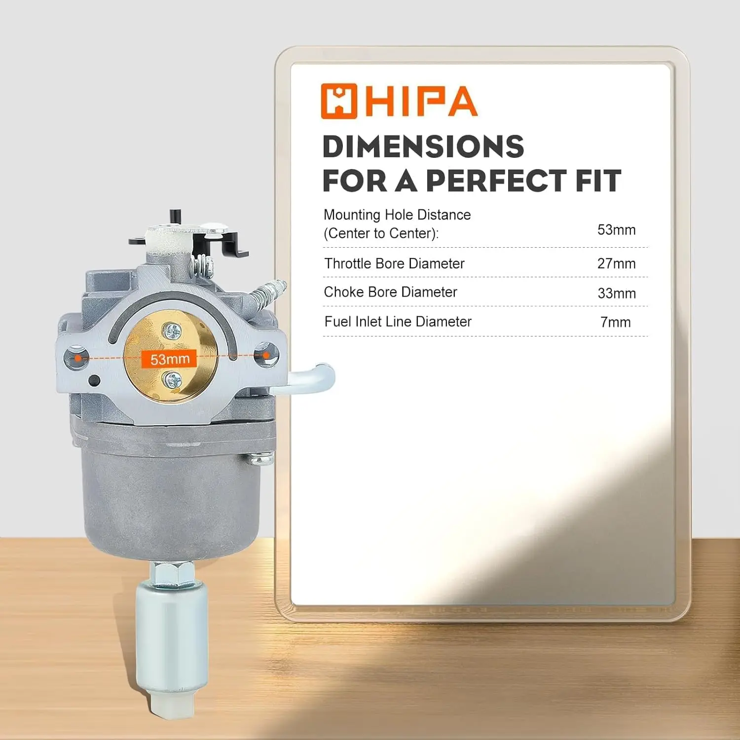 Карбюратор Hipa 594593 для газонокосилок Craftsman LT2000 (17.5 л.с.), совместим с моделями 591731, 594601, 594605, 796078, 590400, 31H777, 31C707, 31P777 (art.: 3920db4959554) - 3920db4959554