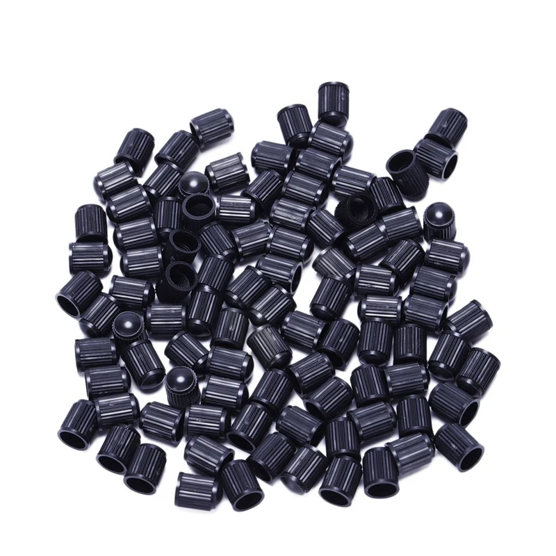Набор из 500 Черных Пластиковых сменных колпачков клапана. Автомобили грузовики
