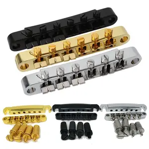 Guitar Accessories 6 Strings Guitar Tailpiece Tune-O-matic Bridge with Thumb Wheels Fixed Saddle For LP Electric Guitar Guitar Accessories 6 Strings Guitar Tailpiece Tune-O-matic Bridge with Thumb Wheels Fixed Saddle For LP Electric Guitar