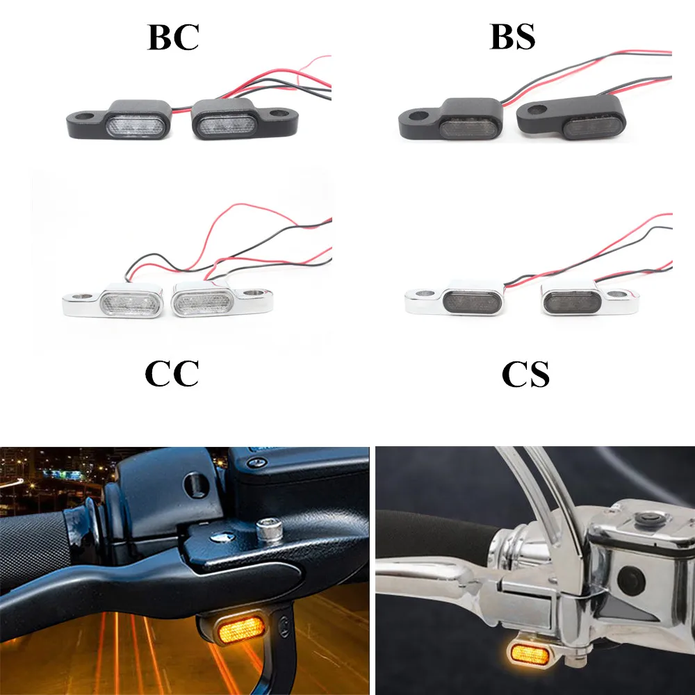 

2PCS Motorcycle Mini LED Lamp Turn Signal Amber Light Indicators Flasher DRL clignotant moto intermitentes Blinker 12V E Mark