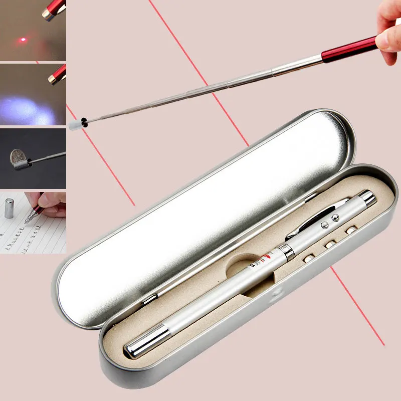 

1PC Multifunction Ballpoint Creative Infrared Telescopic Pointer Pen Writing Pen